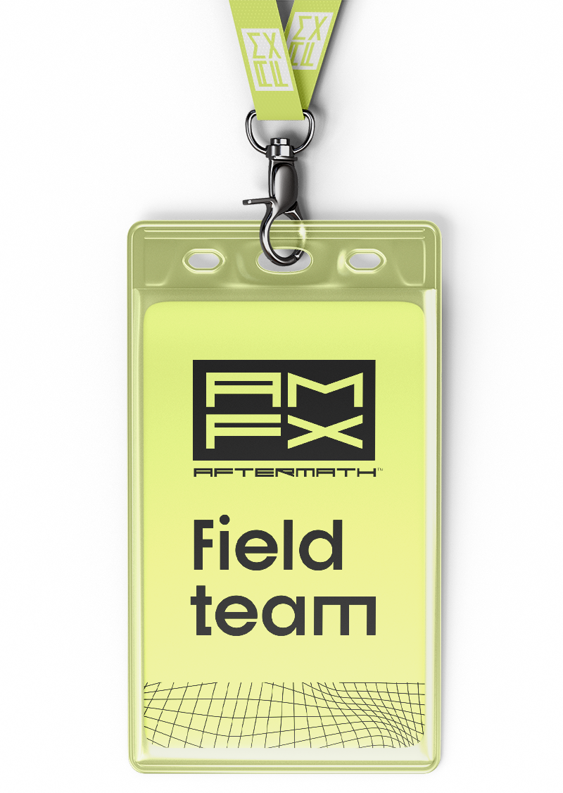 field_team lanyard with AMFX field team badge